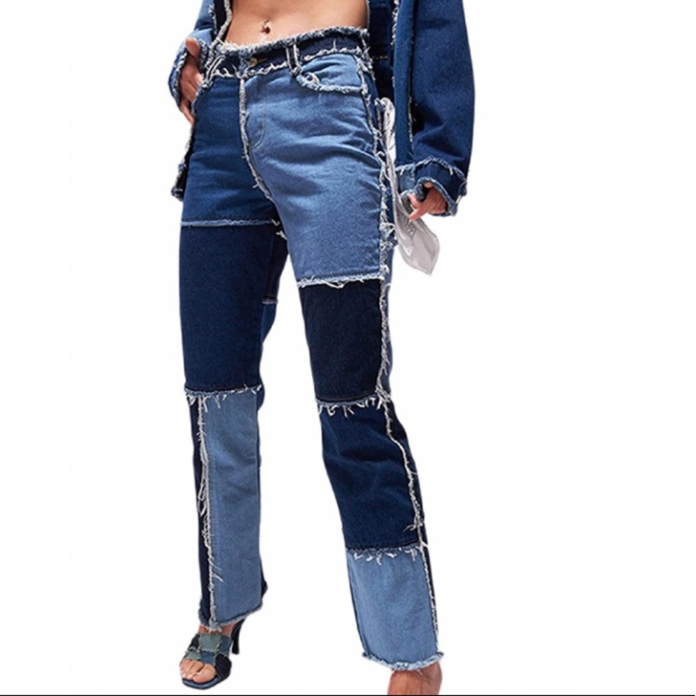 Patchwork Jeans, Never Worn - image 2